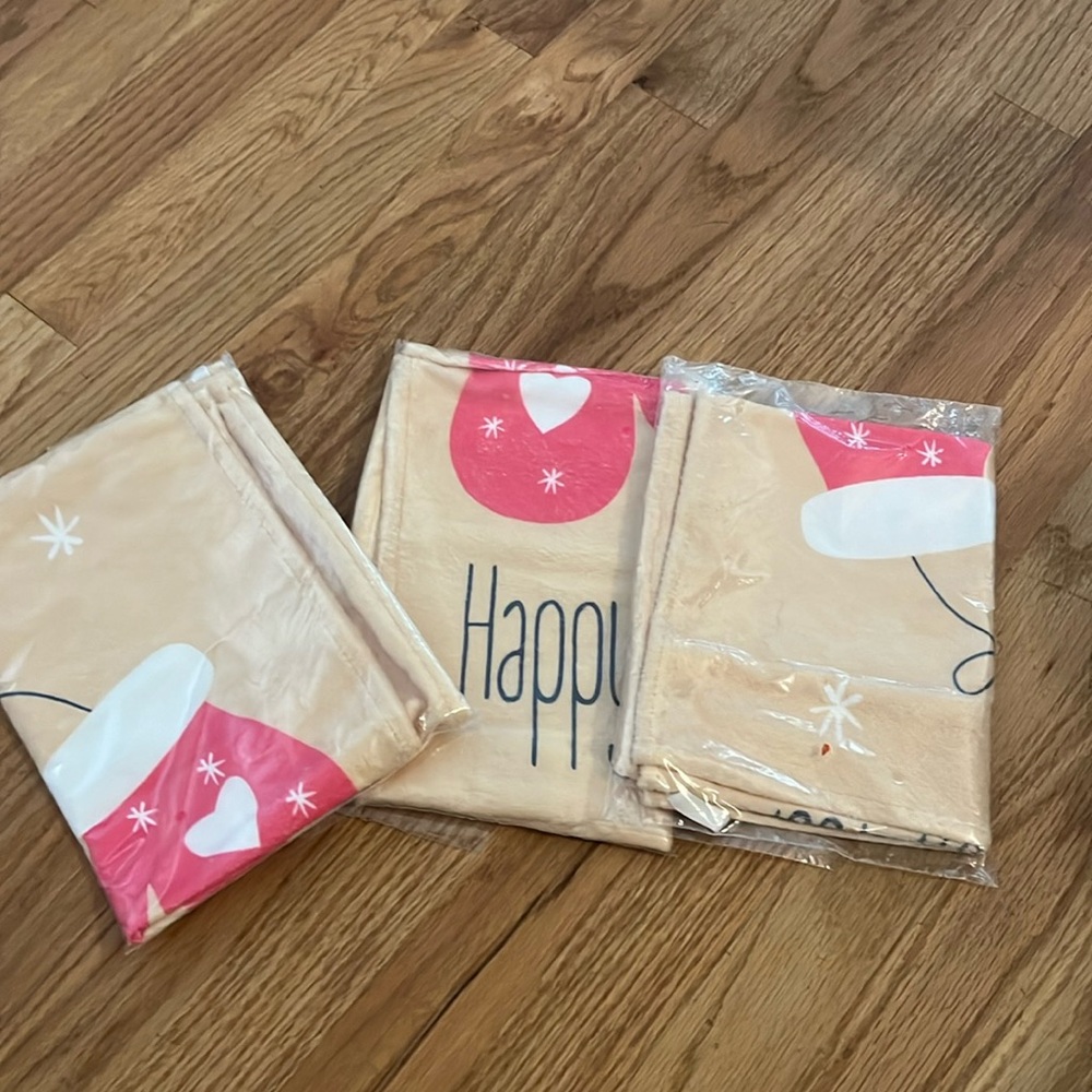 Bundle of three new holiday kitchen towels